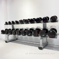 Acessórios de fitness de equipamentos de ginástica 10 pares rack dumbbell